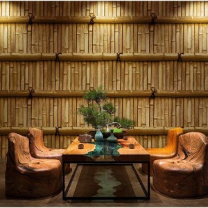 壁紙シート竹模様竹柄3D立体10m和風和柄和テイストプチリフォームモダンおしゃれウォールデコレーション壁面装飾壁装飾室内