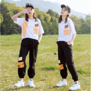 子供服 ジャージ 女の子 上下セット 半袖 Tシャツ キッズ カジュアル パンツセット ウエストゴム 可愛い スポーツウェア 薄手 夏新作