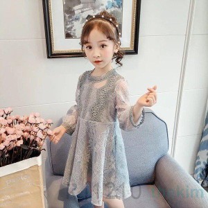 子供服ワンピース長袖春秋女の子キッズワンピースレースワンピースチュニック子供ドレス結婚式ジュニアベビー服おしゃれ可愛い新品