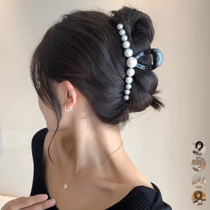 ヘアクリップ 大きめヘアアクセサリー黒