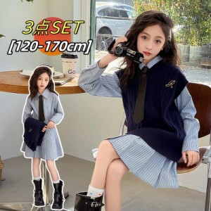 キッズ セットアップ 女の子 シャツワンピース セットアップ 親子 制服 発表会 面接 卒業式 入学式 子供服 女の子 セットアップ 韓国子供