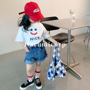 Tシャツ キッズ 半袖 女の子 男の子 子供服 トップス 春 夏 tシャツ カットソー 韓国子ども服 ジュニア ベビー服 おしゃれ