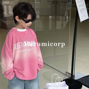 トップス キッズ 子供服 男の子 女の子 tシャツ カットソー ベビー服 長袖Tシャツ 春秋 綿 子ども服 赤ちゃん おしゃれ 可愛