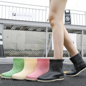 レインブーツ ショートブーツ レディース 女性用 防水ブーツ レインシューズ 靴 雨靴 長靴 長くつ 雨具 レイングッズ 美脚 軽量 蒸れない