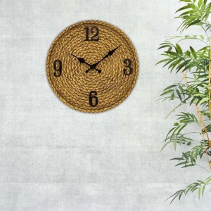 屋外時計樹脂防水壁時計 12 インチ丸型時計装飾時計壁に掛け時計浴室庭ポーチ壁アート装飾