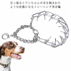 犬 引っ張り防止 首輪 しつけ 訓練 しつけ用カラー チェーンカラー チタン製 小型犬 中型犬 大型犬 超大型犬 犬用品 首輪 お散歩 安心 安