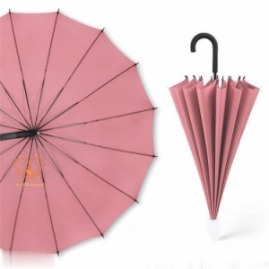 傘 メンズ 16本骨 雨傘 長傘 雨具 和傘 無地 紳士 スライドカバー 梅雨 手開き傘 丈夫 和風 撥水加工 父の日 プレゼント 父の日