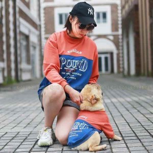 犬とお揃いコーデ お揃い 犬 ペアルック 犬とお揃い 親子ペアルック 春秋服 パーカー 小型犬 ペットとペアルック 犬服親子 犬/猫とオーナ