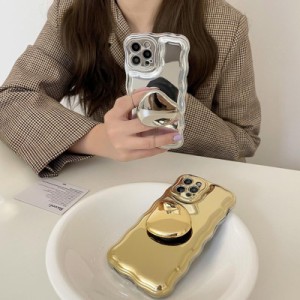 スマホケース iphone14 ケース 韓国 iphone13 ケース iphone12 ケース 携帯ケース iphone11 ケース TPU グリップ grip シルバー ゴールド