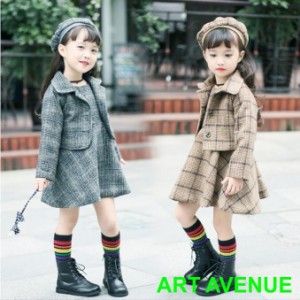 子供服 ２点セットワンピース キッズ ドレス 長袖 ジャケット kids dress 上下セット スカート 子供ドレス