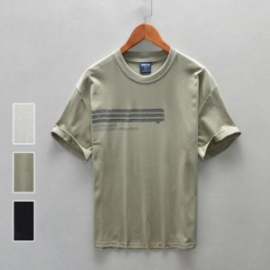 tシャツ カットソー 半袖tシャツ トップス メンズ ティーシャツ T-shirt クルーネック 大きいサイズ