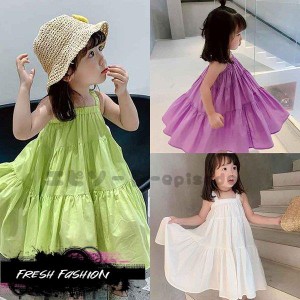 子供服 ワンピース キッズ 女の子 夏服 キャミソール フリル 韓国子ども服 ベビー服 子供ドレス 結婚式 誕生日 七五三 赤ちゃん お姫様 