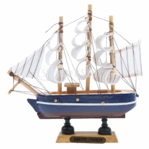 船模型 約14cm 木製模型 工芸品 卓上装飾 部屋 オフィス 手作り 贈り物 卓上装飾