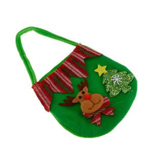 ファブリッククリスマスプレゼントキャンディーバッグトートハンドバッグクリスマスプレゼントバッグ袋エルク