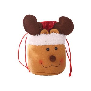 クリスマスギフトバッグ 巾着バッグ 再利用可能 クリスマスギフト プレゼントバッグ ホリデーディア用