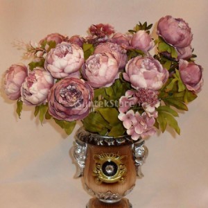 ノーブランド品牡丹 造花 フラワー インテリア 結婚式 装飾 ヨーロッパ