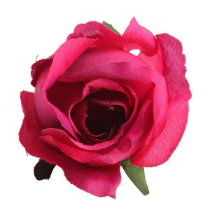 10本の人工シルクは花の頭を結婚式の花束DIYの工芸品は、赤いバラ