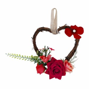 バラ お花 造花 可愛い 結婚式 婚約 記念日 ロマンチックな雰囲気 装飾 全4色 - 赤