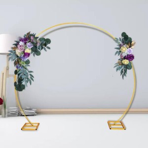 結婚式のための人工花のアーチの装飾Puepleローズの花の装飾