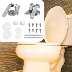 トイレ蓋ヒンジ器具セットユニバーサルアクセサリー調節可能な亜鉛合金の交換浴室用