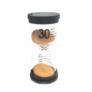 全7色選べる 30分 砂時計 タイマー インテリア 装飾 ギフト おもちゃ 贈り物 - オレンジ