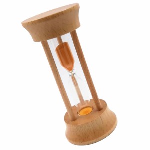 かわいい砂時計砂時計の砂時計のタイマーデスクトップクロック3分橙色