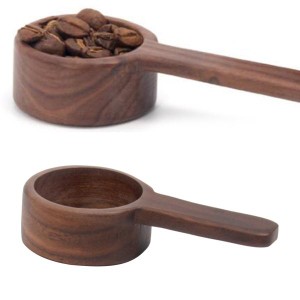 コーヒー測定大麻の木製のコーヒー豆スクープショートハンドル8g