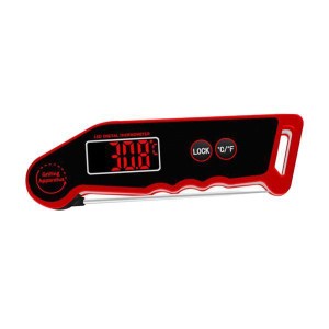 インスタント読み取りワイヤレスデジタル肉温度計使いやすい温度アラーム赤