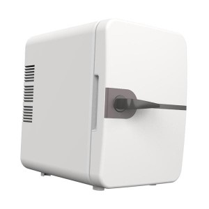 6L ミニ冷蔵庫 USB 電源バレンタインデーギフト自立型飲料冷蔵庫クーラー車の小さな場所ダイバーバー   白