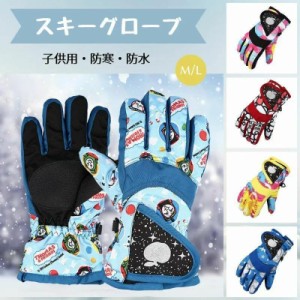 スノーボード スキー グローブ スノーボードグローブ スキーグローブ スノボー スキー手袋 5本指 キッズ 手袋 雪遊び 防水 ジュニア キッ