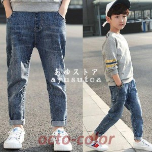 デニムパンツ キッズ 子供服 男の子 ロングパンツ 春夏秋 長ズボン ボトムス ジーンズ ストレッチパンツ 韓国子供服 ベビー服 ジュニア 