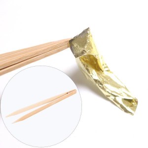 竹製ピンセット ノンスリップ ポリッシュ 25cm 香り付きティーアートピッキング用