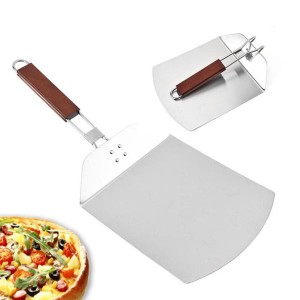 ピザの皮パドル.ピザパドルのためのピザオーブン.24センチメートルのx 57センチメートル折りたたみ木製ハンドルピザの皮