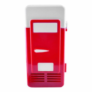 かわいい 小型冷蔵庫 U 冷蔵庫 持ち運び 全2色 - 赤
