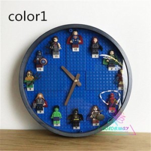 LEGOレゴ互換品 時計 アベンジャーズ マーベル キャプテンアメリカ ブロック 知育玩具 趣味 教材 組み立て 置物を置く 大人 子供 男の子 
