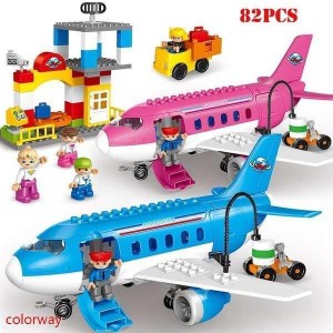 飛行機 空港 ブロック LEGOレゴ互換品 デュプロ Duplo互換 知育 手作り おもちゃ 玩具 教育教材 子供 男の子 4歳5歳6歳7歳 クリスマス 誕