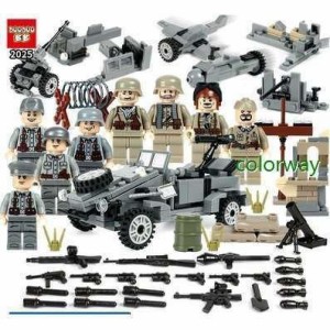 ミニフィグ軍事　砂漠兵 8体セット 武器 付き レゴ 互換 LEGO ミニフィギュア ブロック おもちゃ キッズ 子ども 新年 クリスマス プレゼ