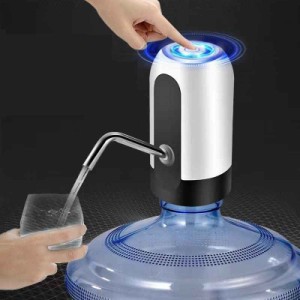 電動飲料水ポンプ ポータブルウォーターディスペンサー USB充電ウォーターボトルポンプ 5ガロンボトル用 (ブラック)