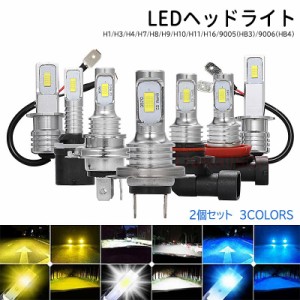 送料無料　LEDヘッドライト H1/H3/H4/H7/H8/H9/H10/H11/H16/9005(HB3)/9006(HB4) バイク 自動車 フォグランプ おすすめ 2個セット バルブ