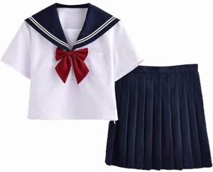 新品 送料無料 セーラー服 半袖 女子制服 学生服 女子高校生 高校生 学生 制服 コスチューム  JK制服 可愛い 清純 コスプレ 学園祭 文化