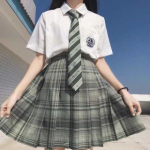 超人気スクールスカート高品質 正統派 制服 女子高生 通学 学生服 中学 チェック プリーツスカートアジャスター付 S?XL