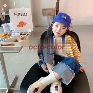 カーディガン キッズ 子供服 女の子 男の子 秋服 トップス 前開き カットソー アウター 子ども服 ジュニア ベビー服 おしゃれ 可愛い 通