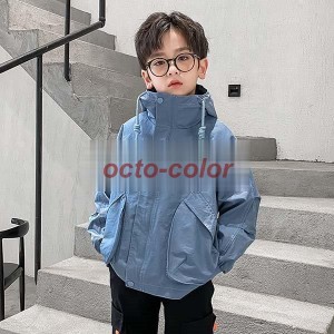 ジャケット キッズ 子供服 男の子 秋服 アウター コート トップス パーカー フード付き ジャンパー トレンチコート 子ども服 ジュニア ベ