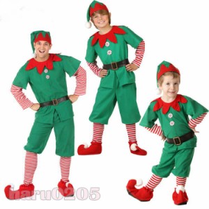クリスマス 衣装 コスプレ ツリー サンタクロース コスチューム 緑 家族 お揃い レディース メンズ サンタクロース 仮装 女の子 ワンピー