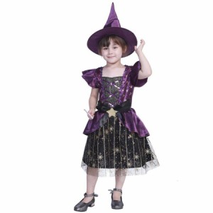 子供ハロウィン衣装子供 女の子 ドレス 女巫 メルヘンウィッチ まじょ 魔女 ウィッチガール キッズ ハロウィン衣装 幼稚園ハロウィン衣装