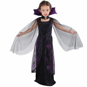 ハロウィン コスプレ 魔女 コウモリ 悪魔 子供 女の子 衣装 仮装 可愛い ドレス ワンピース キッズ