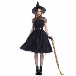 魔女 コスプレ ハロウィン 魔法使い 仮装 コスチューム ウィッチ 大人 衣装 パーティー衣装