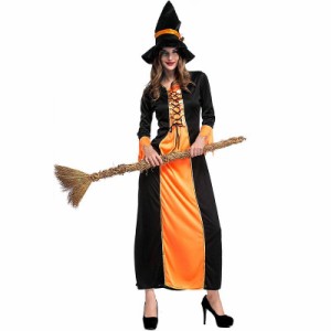 大きいサイズM?XL ハロウィン衣装 大人用 女性用 ドレス witch 巫女 ウィッチガール ハロウィン 衣装 仮装 コスプレ レディース イベント