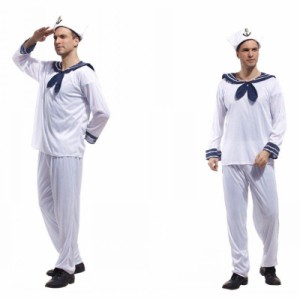 Men's ハロウィン 衣装 セーラー服 水兵服 海軍 セーラー 男性用 メンズ用 ハロウィーン 王様ハロウィン衣装 コスプレ衣装 コスチューム