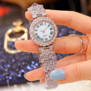 腕時計 レディース　おしゃれ　なローマ字ドリル　女性用腕時計　クオーツ時計　ブレスレット　女性用腕時計